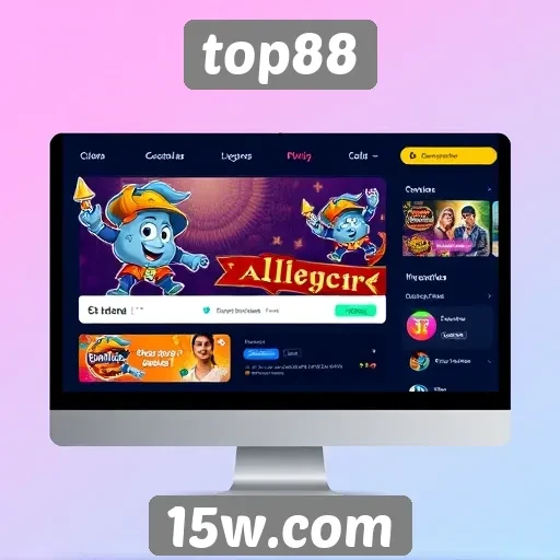 Interface do usuário do top88 é fácil de navegar